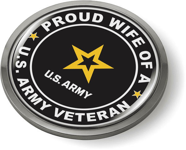 Proud Wife Of a U.S. Army Veteran Emblem